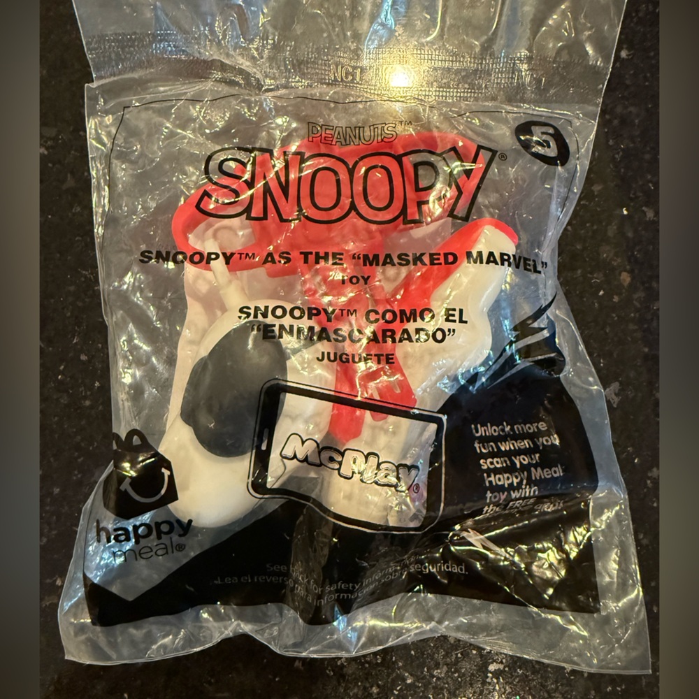 McDonald's Snoopy Masked Marvel Toy - Happy Meal